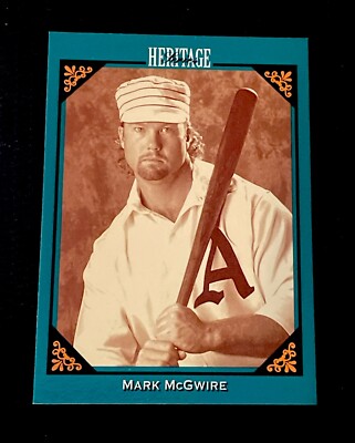 1993 Leaf Studio Heritage Mark McGwire insert #4  Oakland As St. Louis Cardinals
