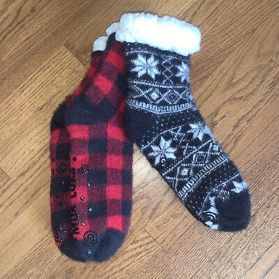 Ocean State Muk Luks Sock Slippers MUK LUKS Womens Cabin Socks Sz
