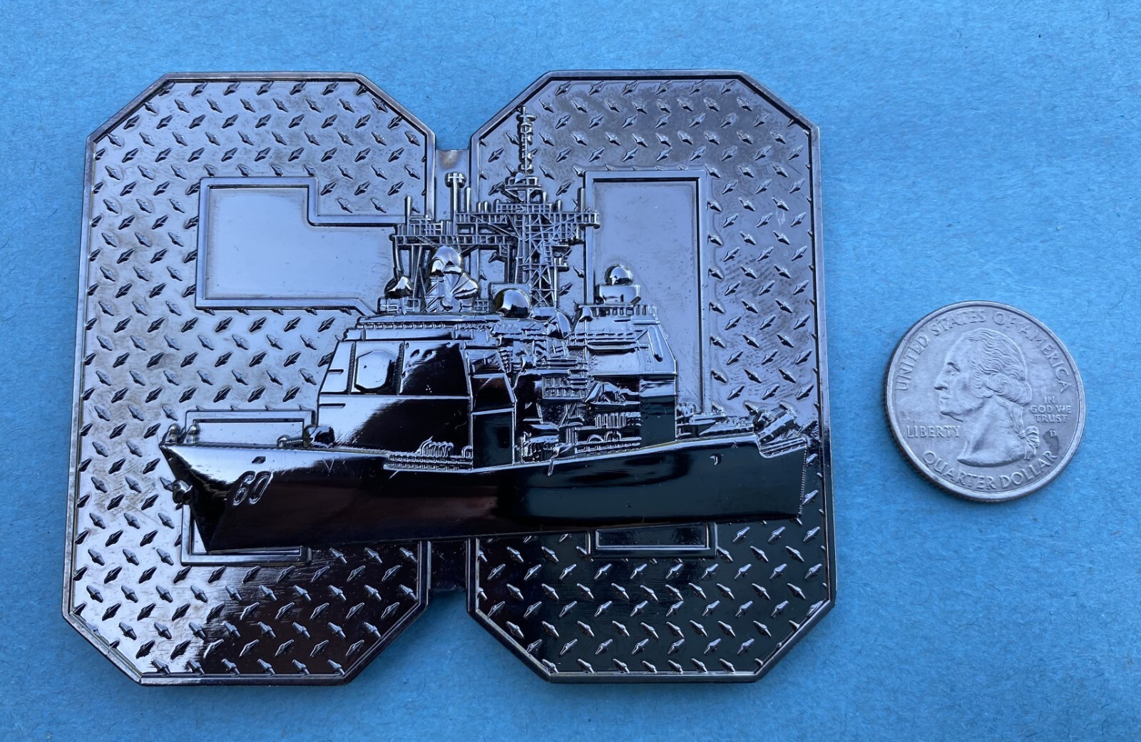 US NAVY CHALLENGE COIN - USS NORMANDY (CG-60) CHIEF / CPO