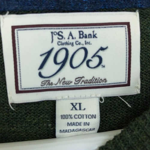 Jos A Bank Pullover Rundhals Herren Extra Large Grün Einfarbig Baumwolle Freizeitpullover - Bild 3 von 12