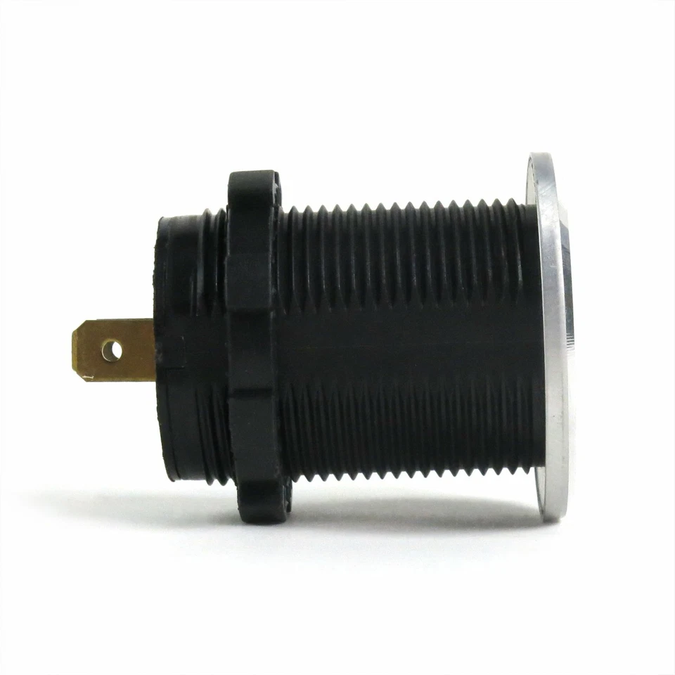 Silver Dash Mount Dual Port USB - Replaces Cigarette Lighter truck - Image 3 of 4