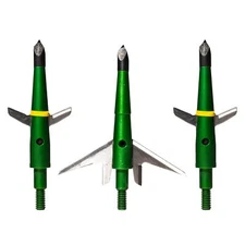 SWH00207 #207 2 Inch Cut Broadheads Set of 3-100 Grain, Green, 2"