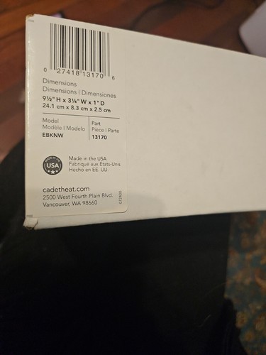 Cadet EBKNW SoftHeat 25 Amp Thermostat White - Picture 2 of 2