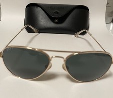 Diff Eyewear Cruz Aviator Sunglasses Grey Gold