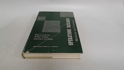 			Operations research, Maurice Sasieni, John Wiley and Sons, 1964, 		