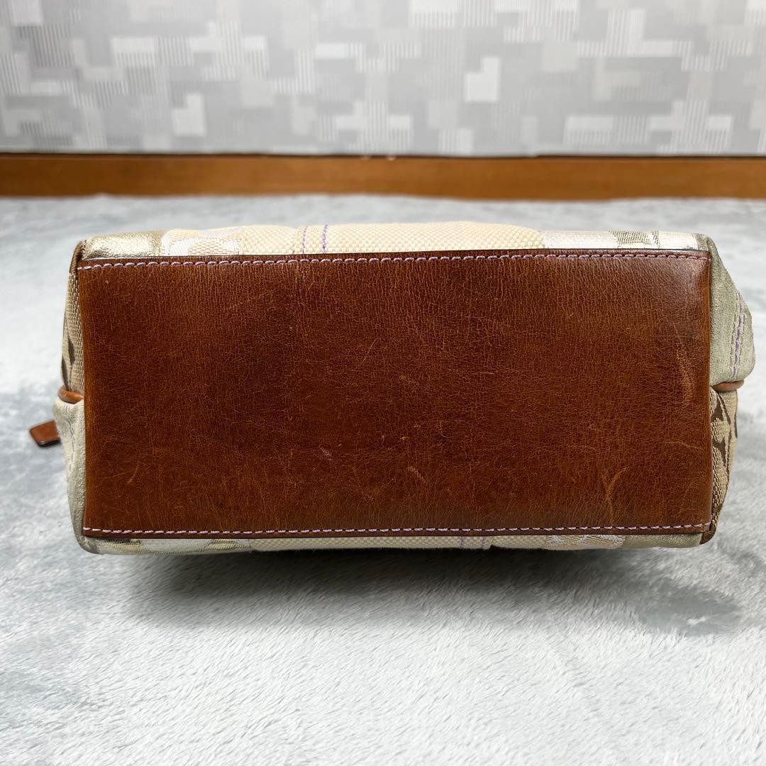 Coach Patchwork Vanity Accessory Pouch Beig Brown… - image 23