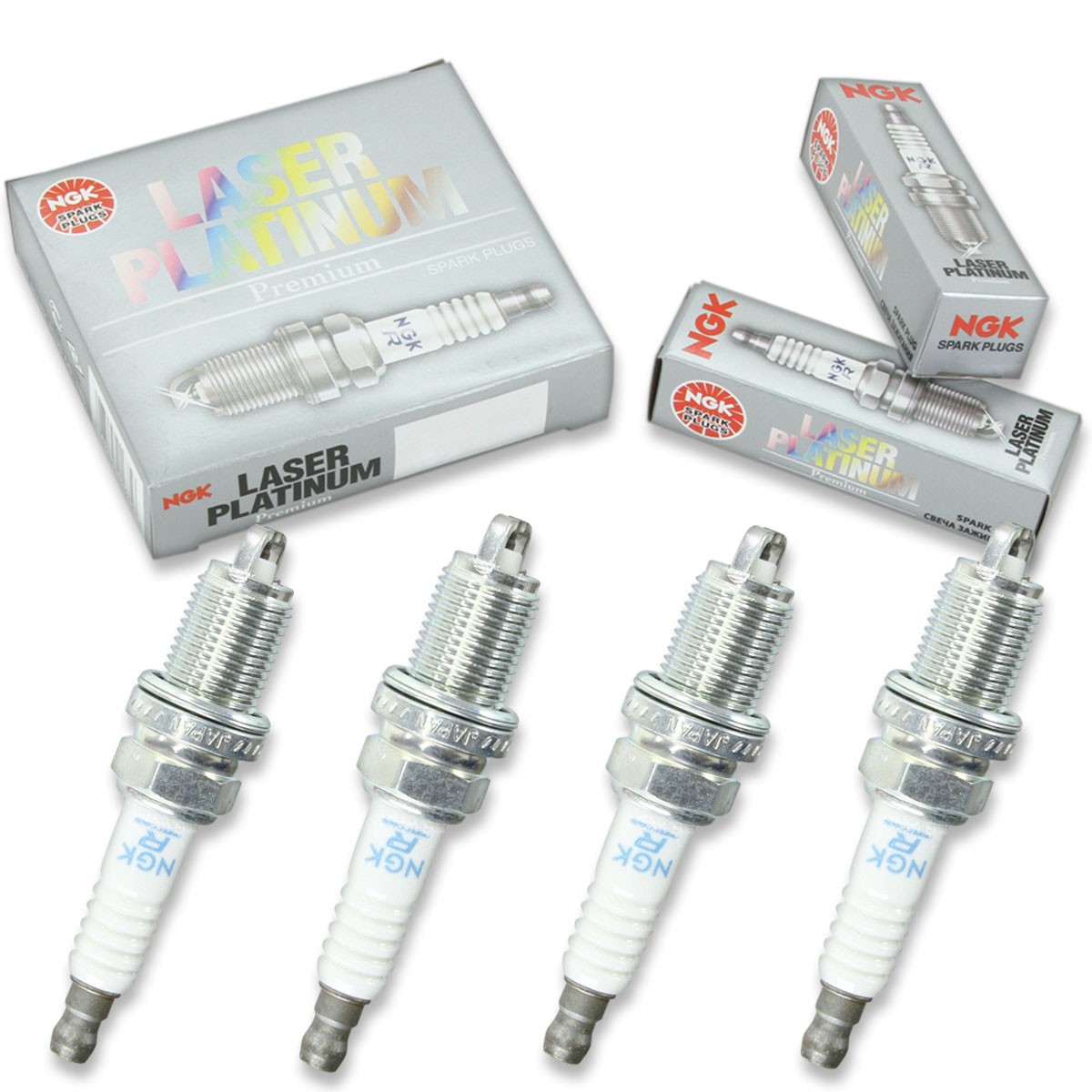 4 pcs NGK Laser Platinum Spark Plugs for 1997-2001 Toyota Camry 2.2L L4 - ec