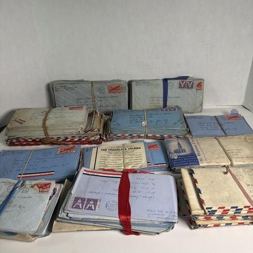 Hand Tied WW2 Soldier Letters Bundle, 1943-1945, One Bundle Read Description