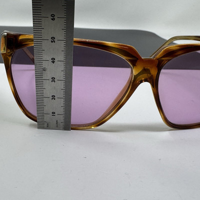 Vintage Anne Klein Riviera Brown Sunglasses Pink Lenses | eBay display picture 1