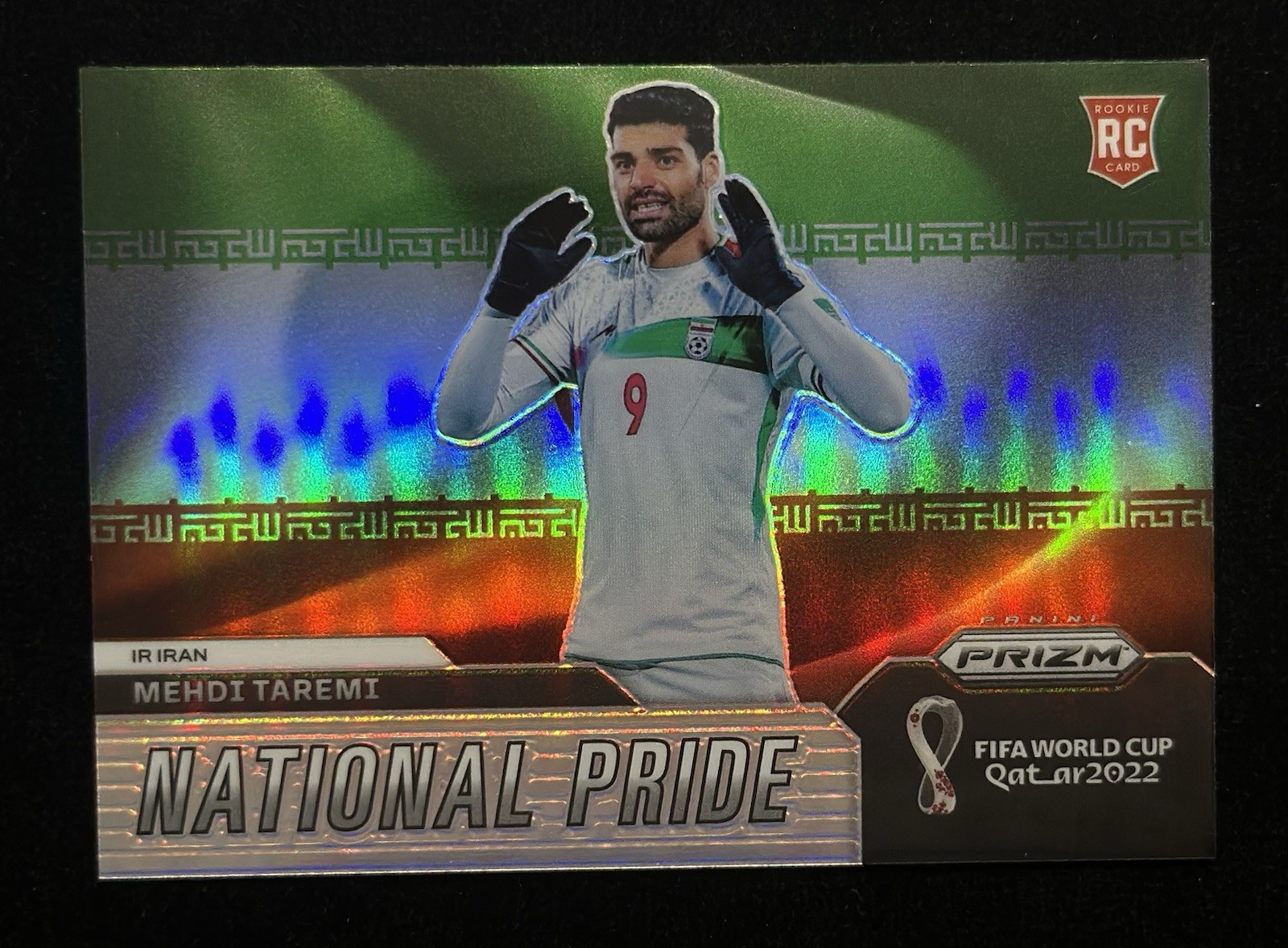 2022 Panini Prizm World Cup Mehdi Taremi RC Rookie National Pride Case Hit Iran