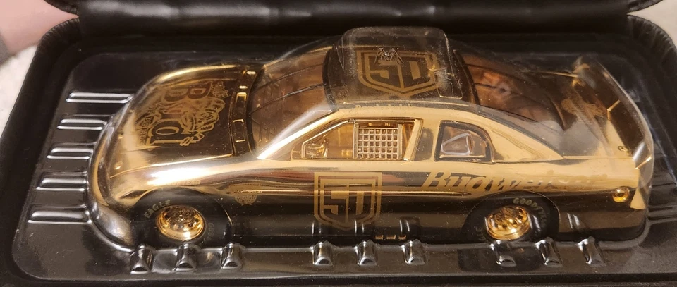 Racing Champions 1988 Bud King Of Beer 24 k plateado #50 Chevy Monte Carlo Ltd Foto 2 de 4