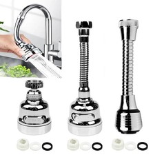 3 Pieces Kitchen Tap Head Fucet Aerator, 360 Degree Rotatable 3 Mode Adjustab...