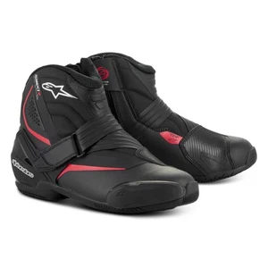 Alpinestars SMX-1 R V2 Motorcycle Boots Short Black Red