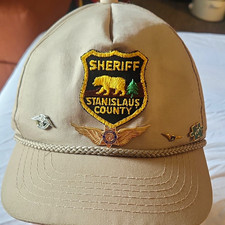 Stanislaus County Sheriff Police Hat Cap with Patch & Pins - Police Organization