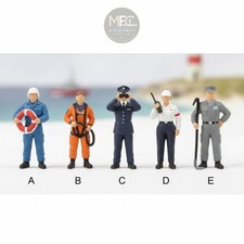 1:64 1:87 Scale Coast Guard Crew Figures for Maritime and Rescue Displays