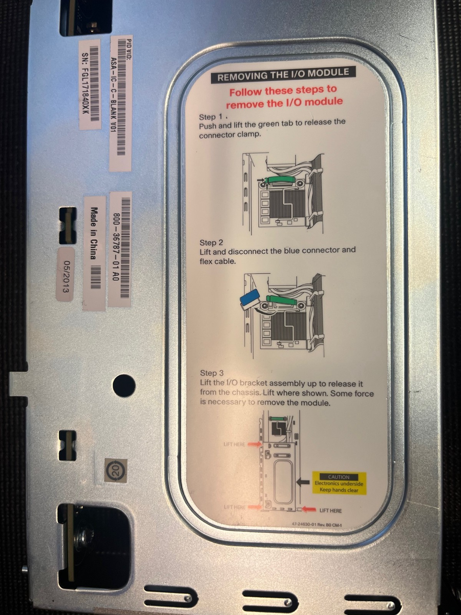 asacoページ Cisco ASA-IC-C-BLANK ASA5525-X ASA5555-X Interface Card Slot Blank