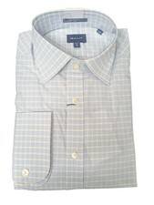 GANT Lemon Slim Fit Tech Prep Broadcloth Check Point Shirt 3053316 Size M NWT