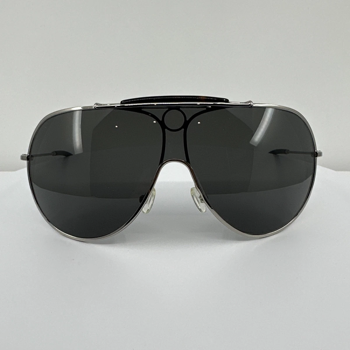 Ralph Ralph Lauren Unisex Aviator wrap Sunglasses 125 RA7677/S TV1 43 99□01 Automotive Leather-Trim Metal Sunglasses main image 2