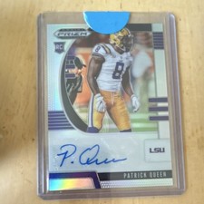 2020 Panini Prizm Draft Picks Patrick Queen #221 Rookie Autograph LSU Tigers