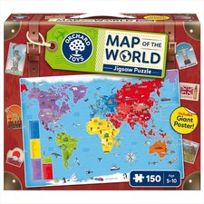 Map of the World Jigsaw Puzzle, Puzzle, 150pc - Orchard Toys