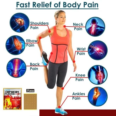 NICHT MARKENGEBUNDEN Capsicum cerotto antidolorifico caldo cerotto muscoli tensione dolore mal di schiena sollievo