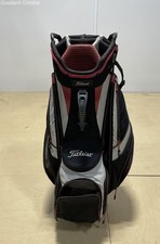Titleist 14-Way Golf Cart/Carry Bag Red/White/Black W/ Rain Cover