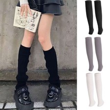 Women Lady Leg Warmers Winter Warm Long Boot Socks Cable Knit Knee High Leggings