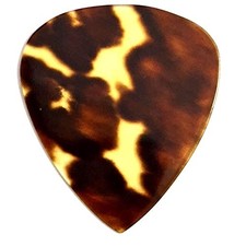 Genuine Tortoiseshell Pick Teardrop Shape 0.8mm from Japan New