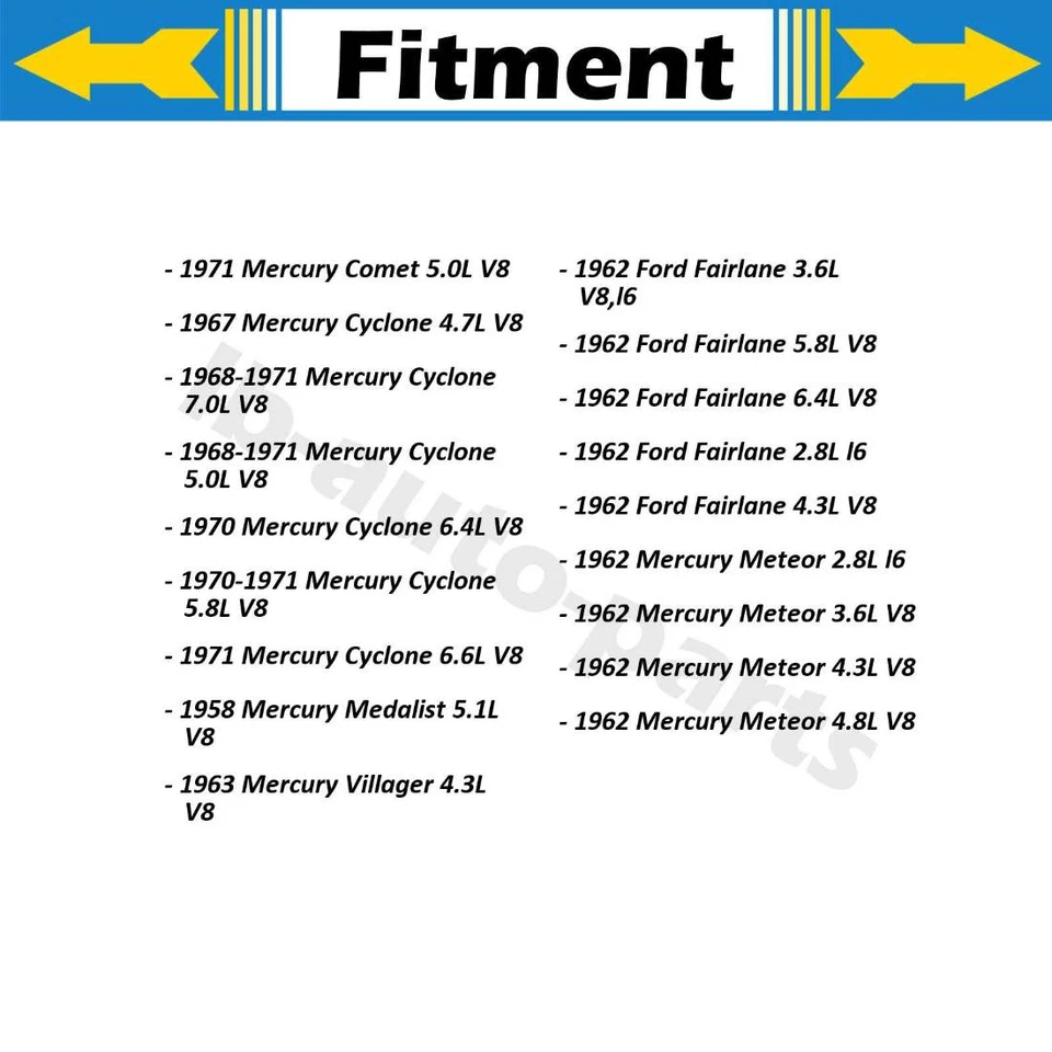 Cilindro de rueda de freno de tambor trasero 2 piezas para Ford Fairlane 3,3 L 1967-1968 Foto 3 de 4