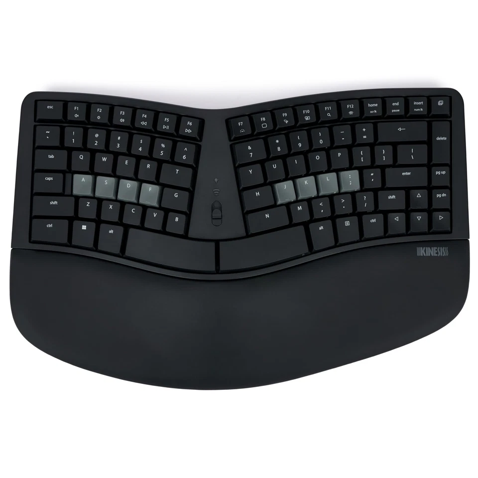 mWave Ergonomic Keyboard for PC (Black) | Mechanical Switches | Bluetooth & U... - Image 2 of 4