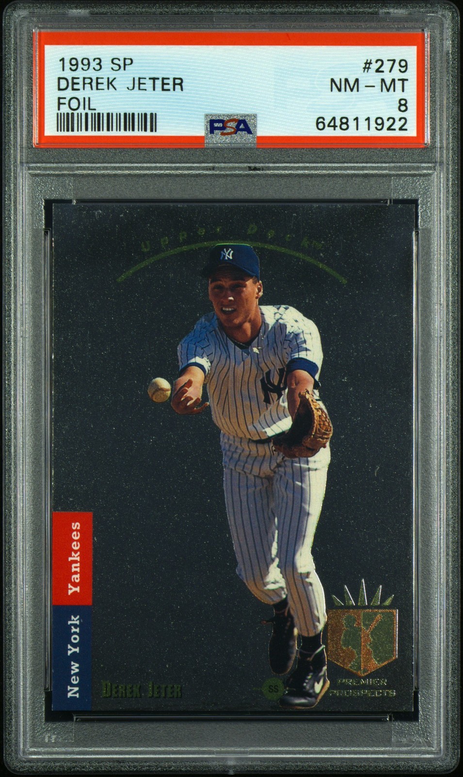 1993 Sp #279 Derek Jeter Foil PSA 8