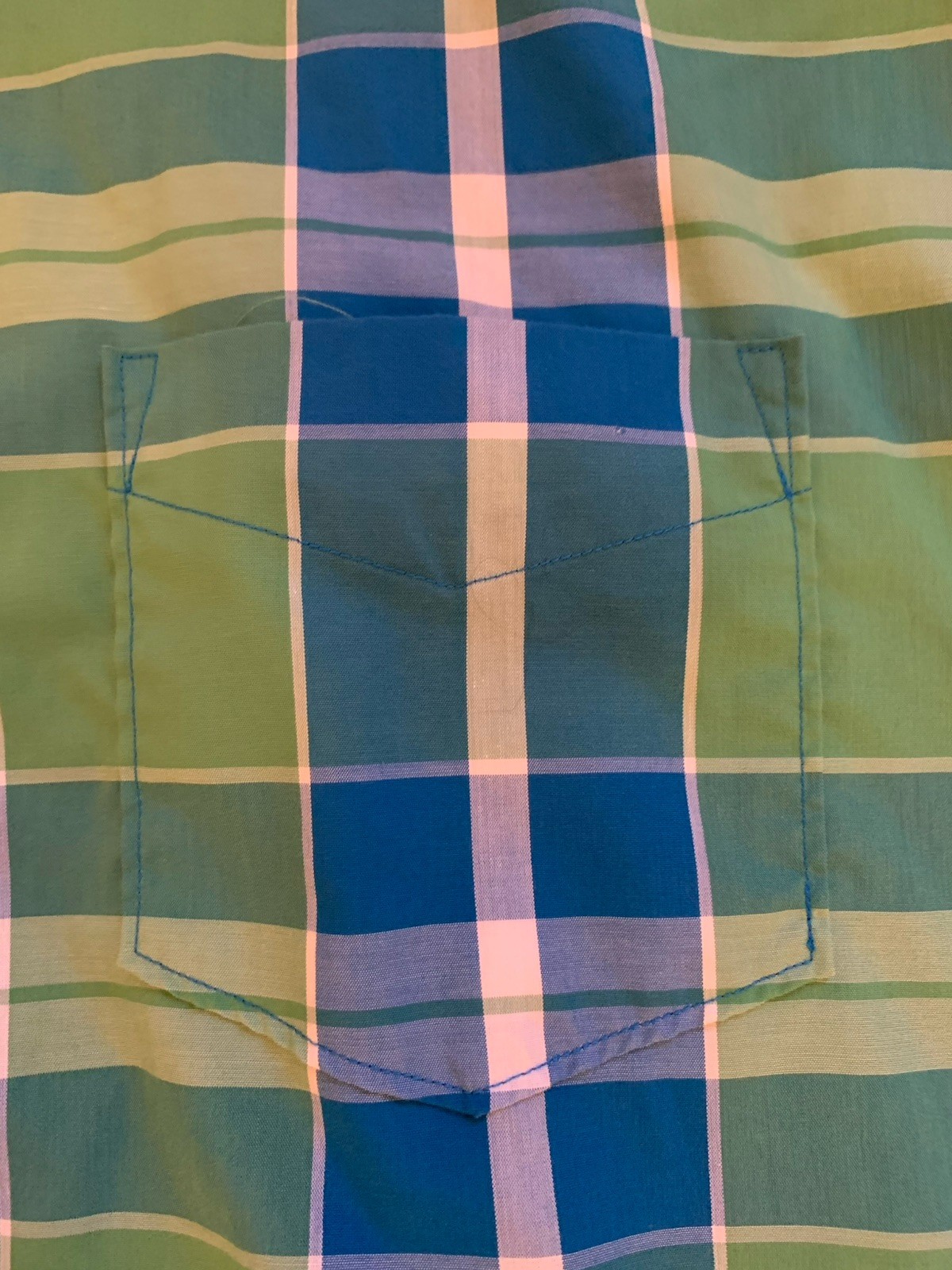 Pendleton Mens Button Down Shirt Large Plaid Gree… - image 4