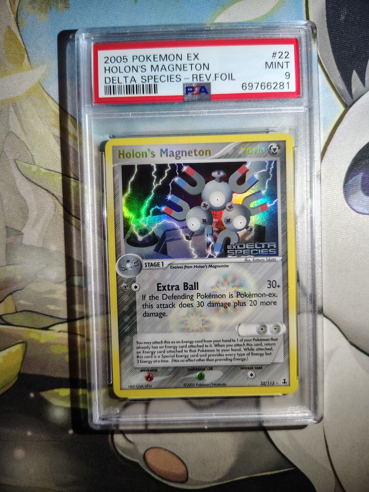 Holon's Magneton Reverse Holo Stamped PSA 9 Mint EX Delta Species Pokemon 22/113