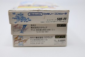 Final Fantasy I II III 1 2 3 Nintendo Famicom Box Manual Japan *US Seller* *Work