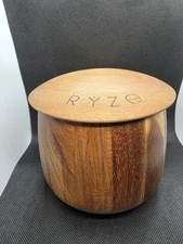 RYZE Wooden Coffee Container With Scoop And Stir Spoon