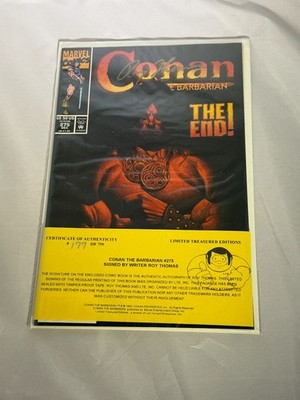 Conan the Barbarian #275 Signed Roy Thomas w/COA Marvel Comics