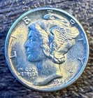 1945 D Mercury Dime Silver Uncirculated Business Strike Uncertified