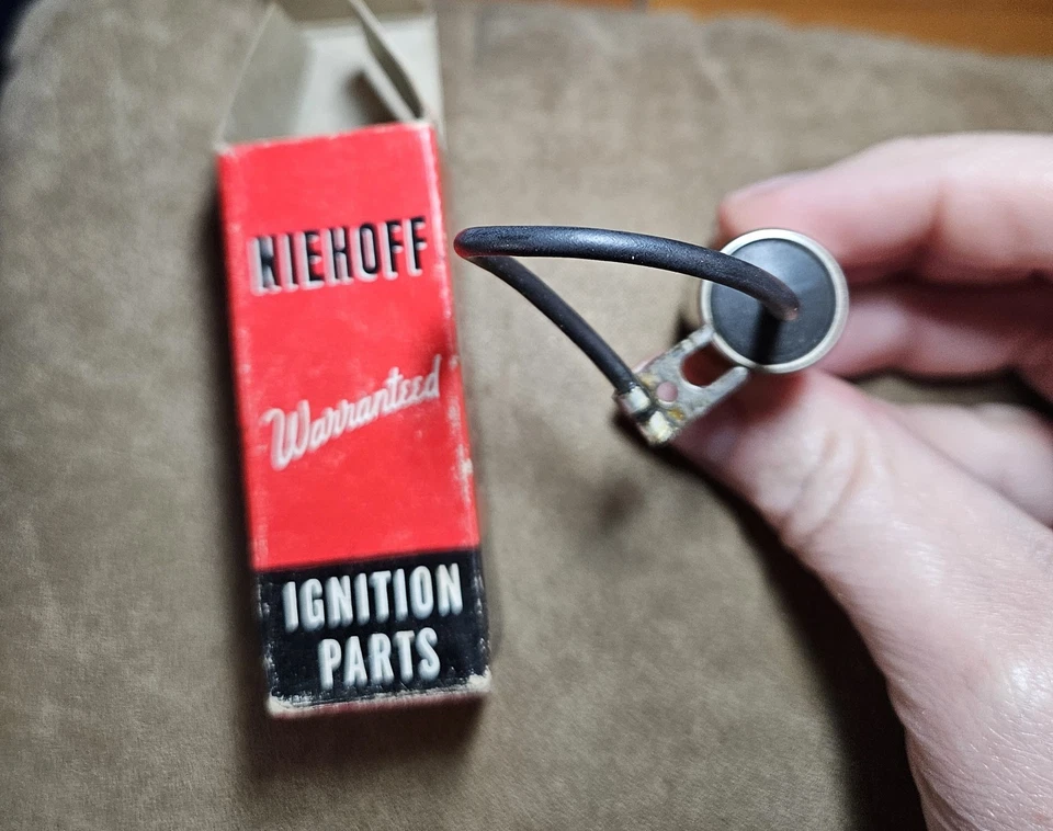 Vintage Niehoff Tools,  Ignition Parts, Condenser DR-24, Point Set DR-8 - Image 3 of 4
