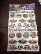 Halloween Stickers Skulls Day Of Dead