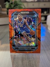 2023 Panini Prizm Draft Picks #16 David Singleton Red Ice