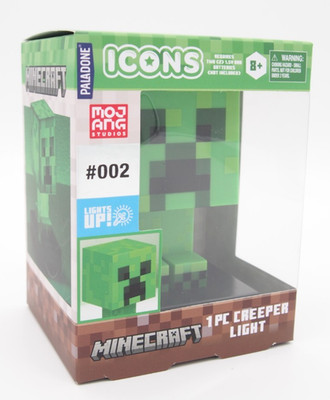 Mojang Minecraft ICONS Series 1 CREEPER Light Up Collectible 3D Figure #002 NIB
