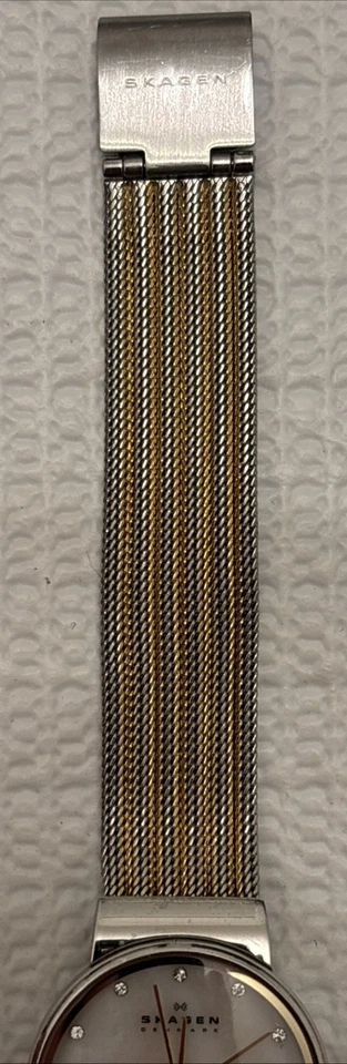 Reloj Skagen Ancher 355SSGS Malla Acero Inoxidable Batería Nueva Madreperla Foto 2 de 4