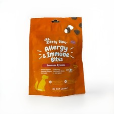 Zesty Paws Allergy  Immune Bites for Dogs Lamb Flavor 20 Soft Chews