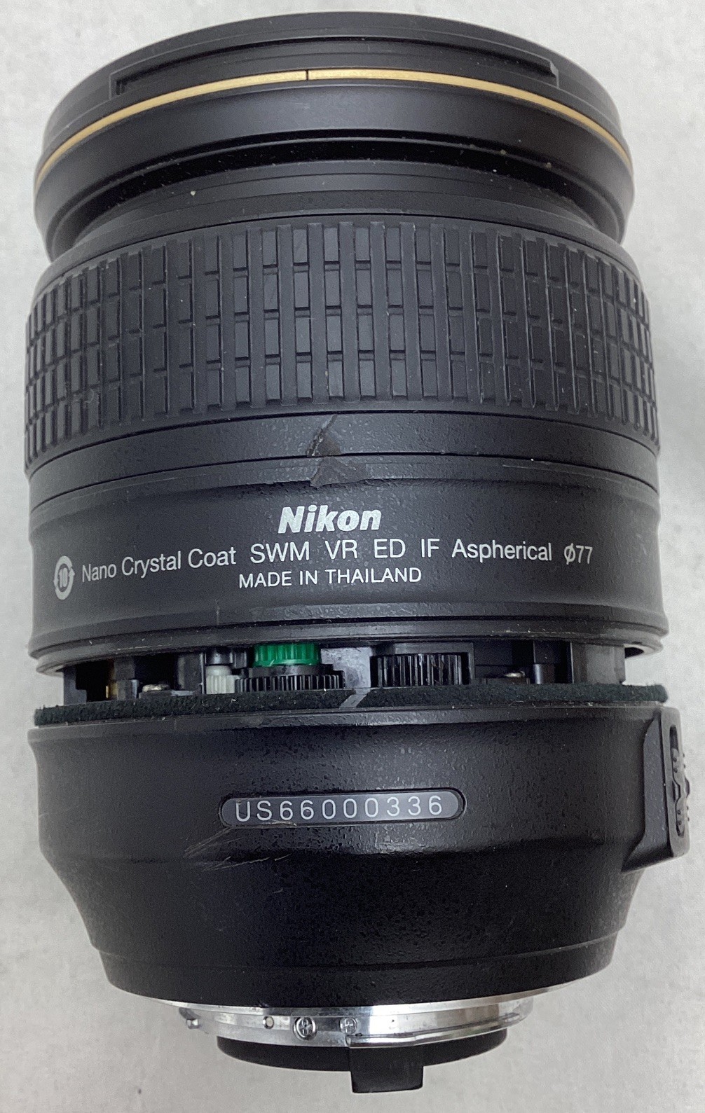 Nikon N AF-S Nikkor 24-120mm f/4 G ED VR Zoom Lens For Parts or Repair