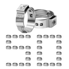 50/100/150/200 Pack Pex Cinch Clamps 1/2 Clamps Stainless Steel Single Ear Hose