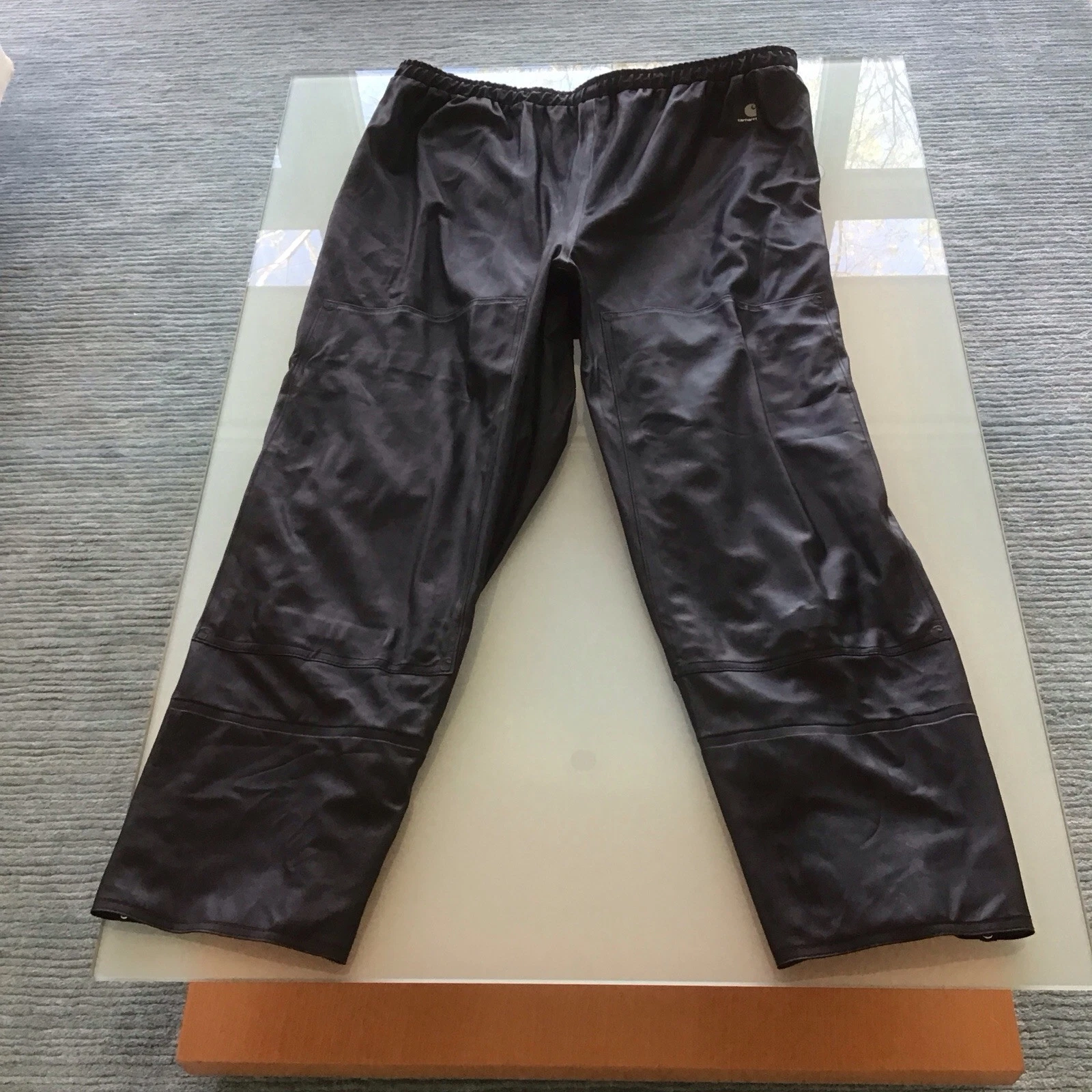 Carhartt Work Flex Waterproof B204 BLK Black Snap Adjustable Pants 2X 2XL