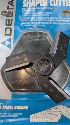 DELTA ~ Model 42-013,  3/4'' Material Horizontal Panel Raising Shaper Cutter