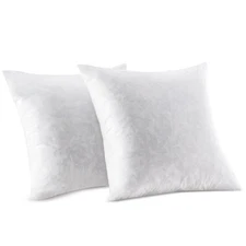 26x26 Premium Feather Throw Pillow Inserts (Pack of 2) - Soft Fluffy Decorati...