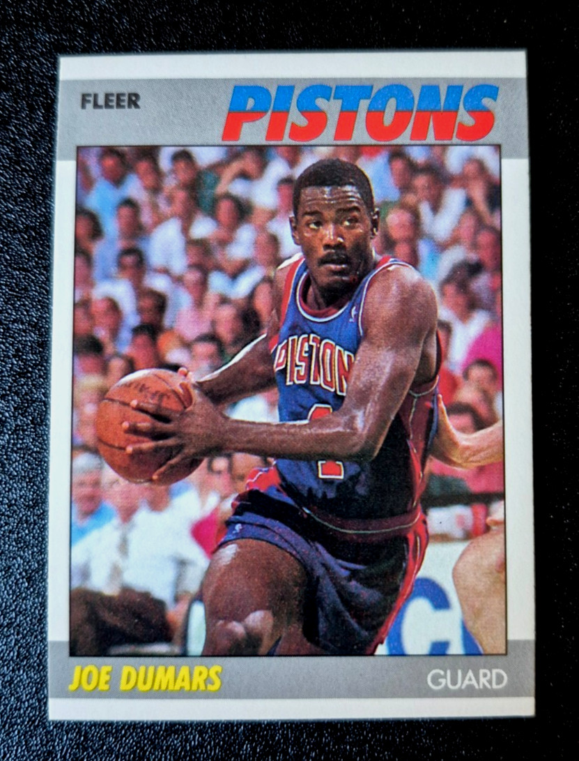 1987-88 Fleer Basketball Joe Dumars #31 NEAR MINT 87 Detroit Pistons 2nd year
