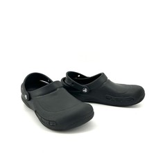 Crocs Bistro Black Slip Resistant Work Clogs Mens 6 Womens 8 Nurse Chef Shoes